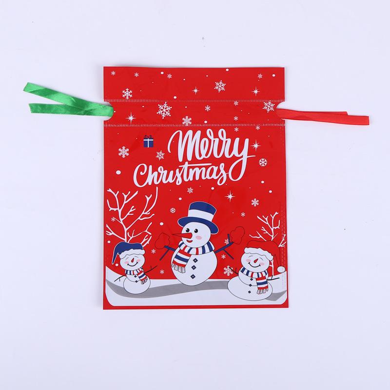 Christmas Drawstring Gift Bags 35PCS Assorted Sizes Aluminum Foil Bags with Festive Designs for Holiday Present Wrapping Party Favors (Style A) - Image 5
